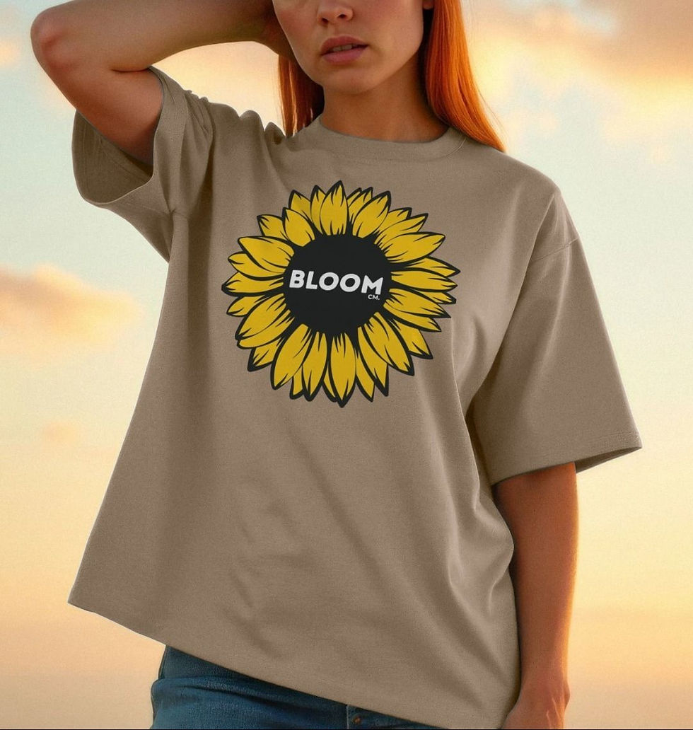 Thumbnail: BLOOM Sunflower Organic Cotton Womens Tee - Candy Marx