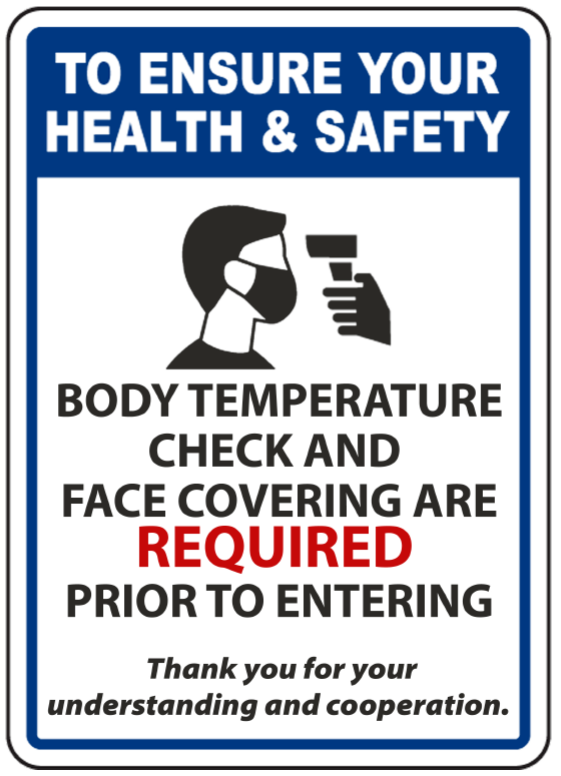 CV911-Body Temp and Face Covering Requi