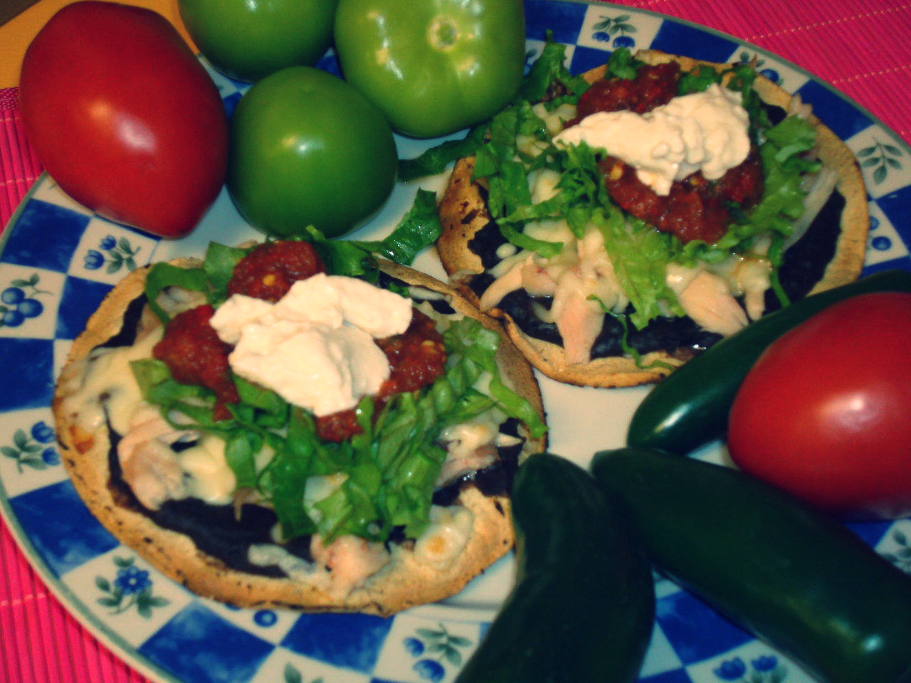 Chicken Tostadas