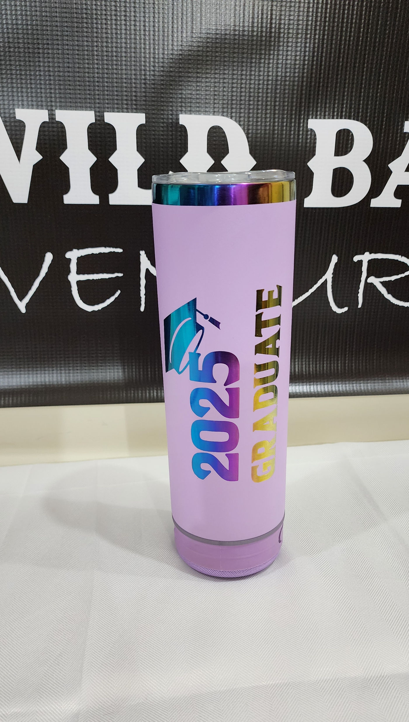 20 Oz Skinny with Bluetooth Speaker