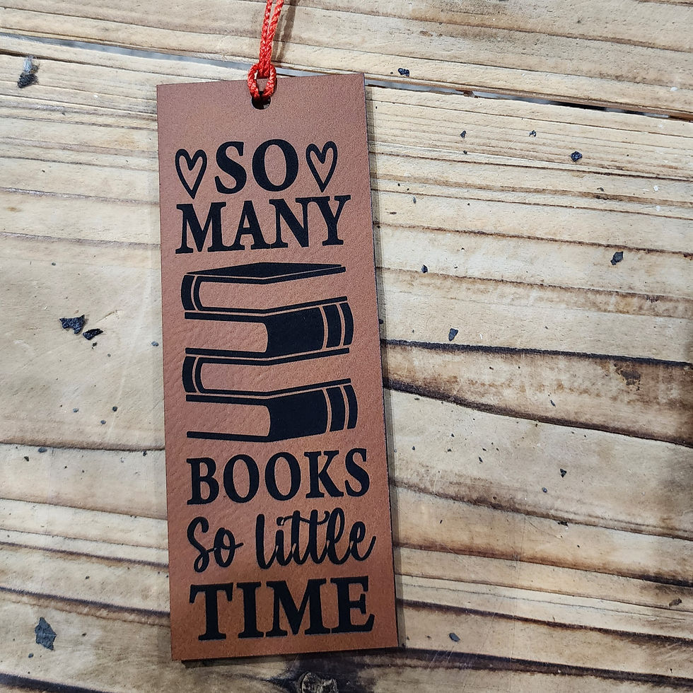 Thumbnail: Leather Engraved Bookmark