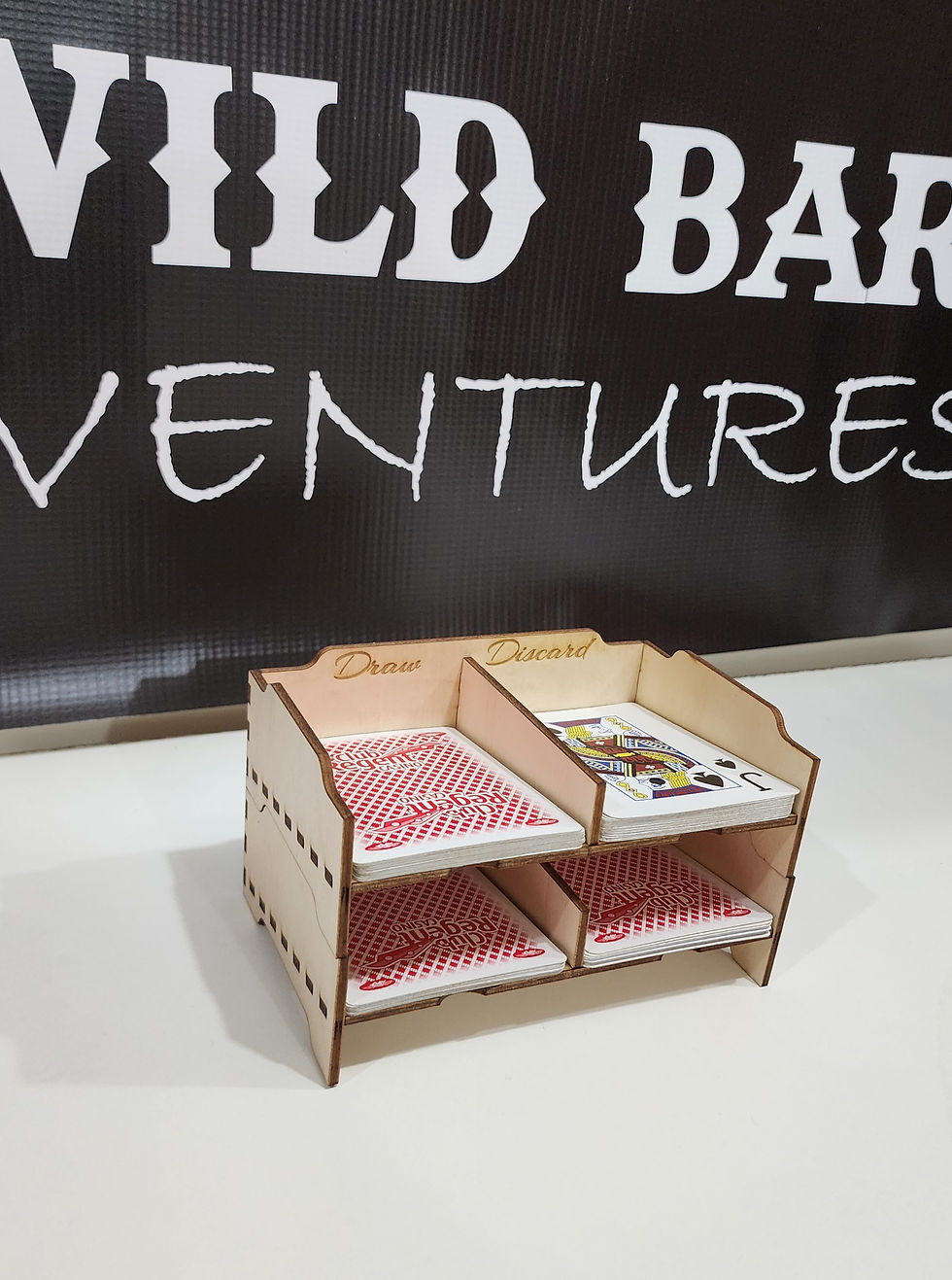 Thumbnail: Playing Card Stackable draw and discard box