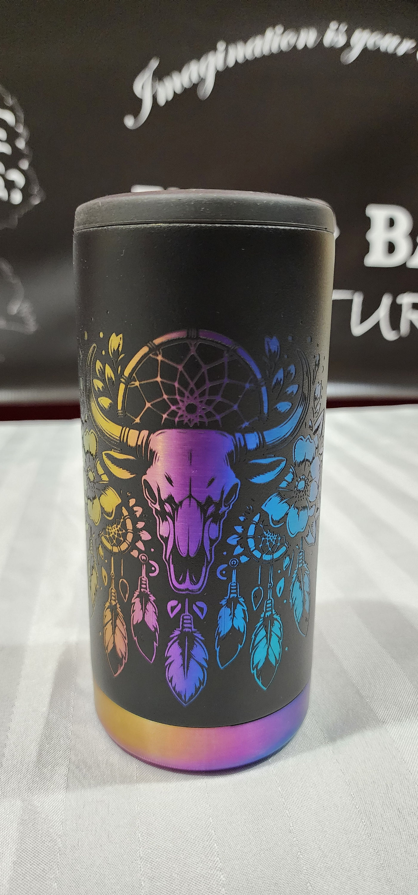 Slim Can Rainbow Koozie