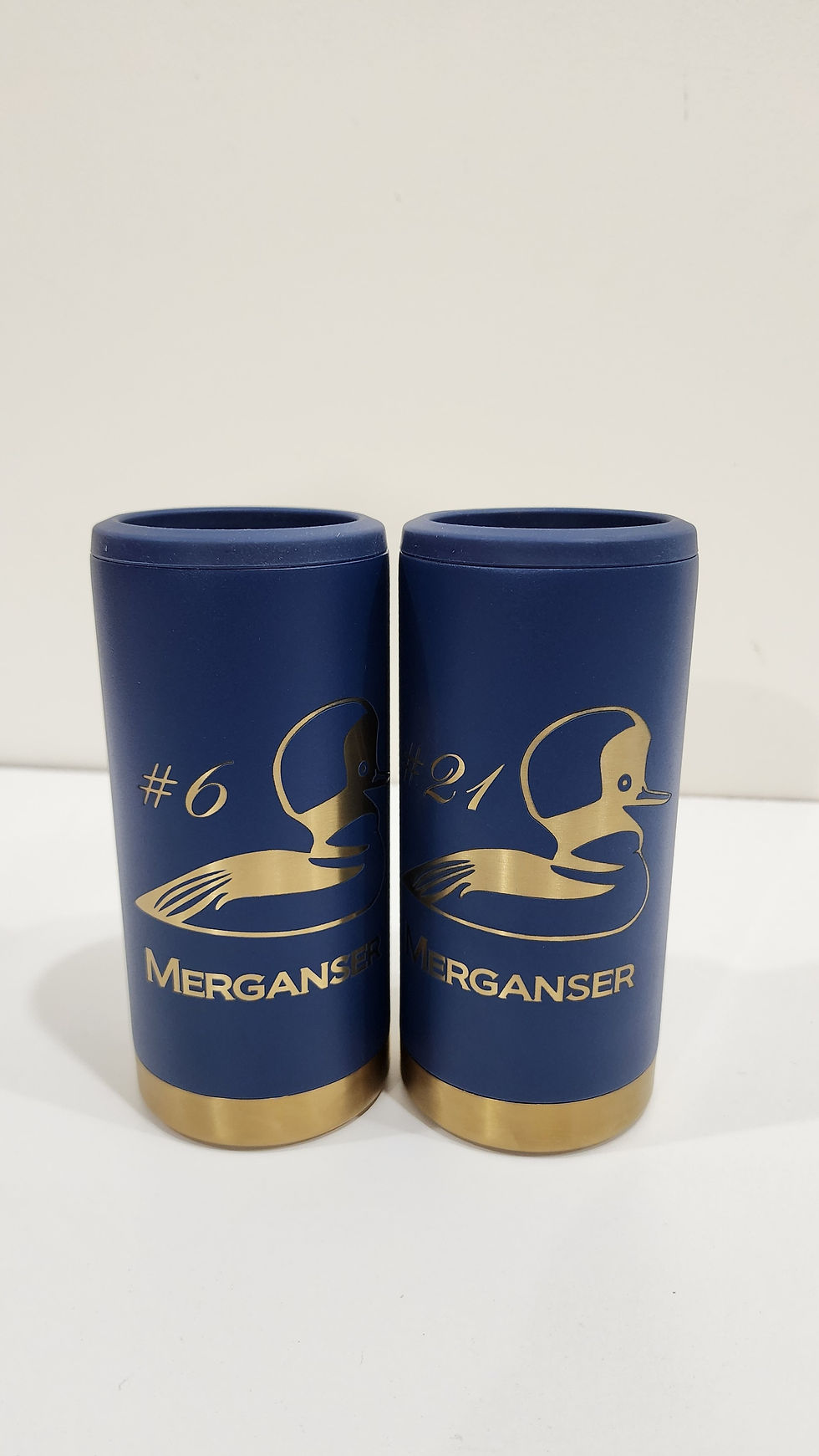 Thumbnail: Navy to Gold Slim Can Koozie