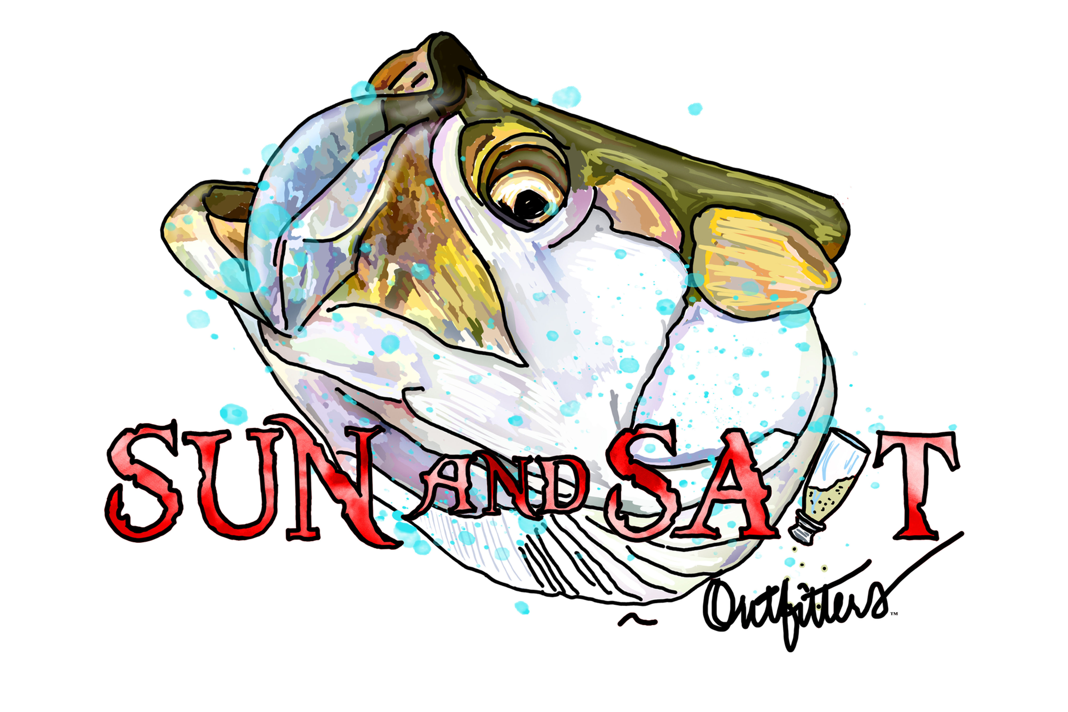 Sun and Salt Tarpon Head Sun Shirt