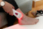 Photizo Skin Care being used on an ankle wound