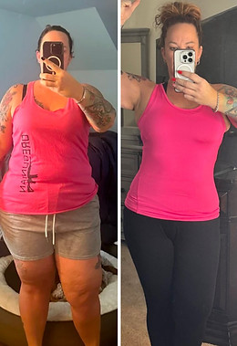 Angela’s before and after