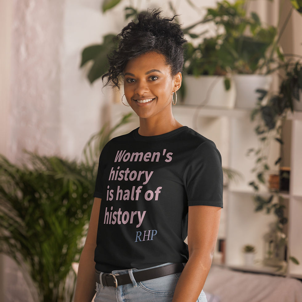 Miniatura: La historia de las mujeres es la mitad de la historia Camiseta unisex de manga corta