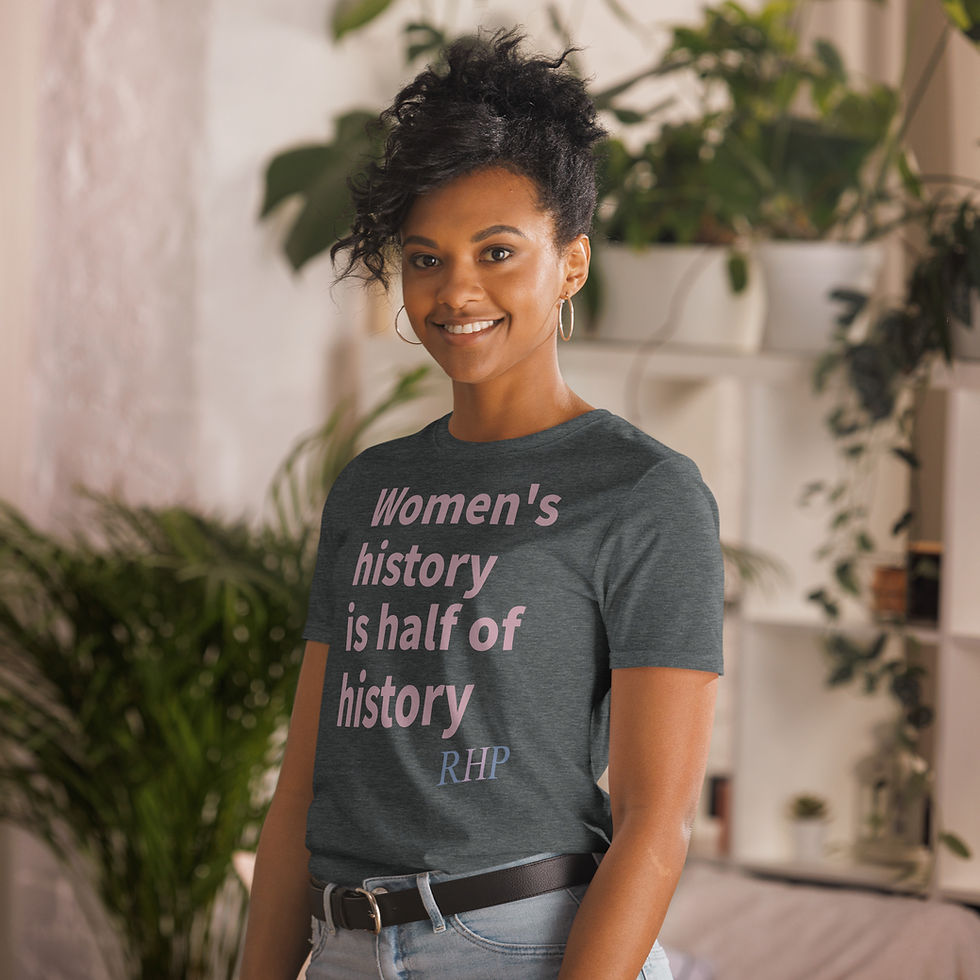 Miniatura: La historia de las mujeres es la mitad de la historia Camiseta unisex de manga corta