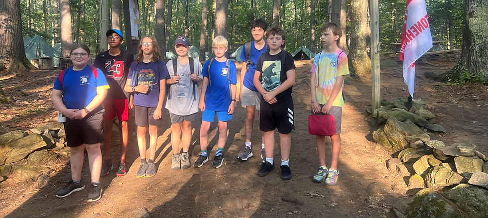 14 Scouts Spend the Week in the Foothills of Mt. Monadnock