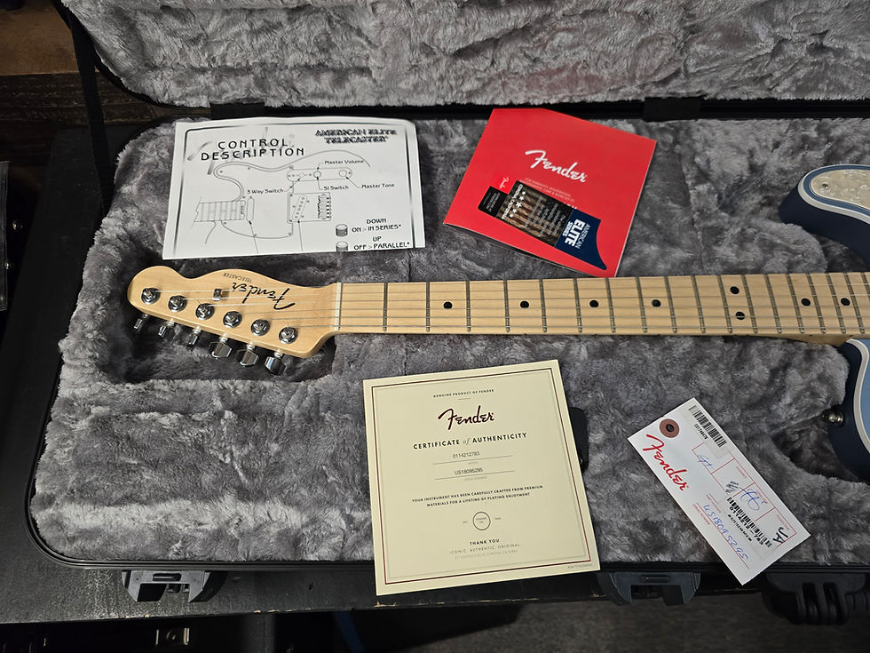 Thumbnail: Fender 2016 Elite Telecaster Satin Blue Ice Metallic