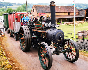 Feature Steam engine leaving the event