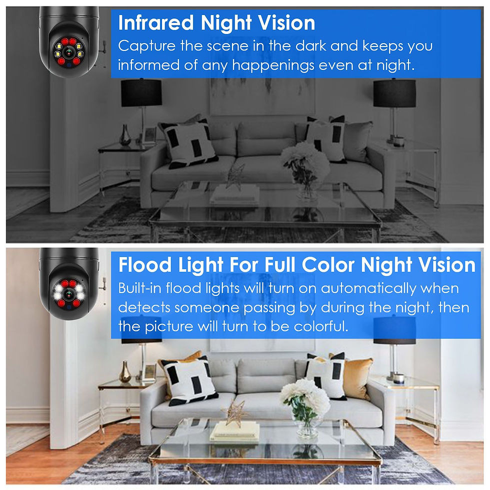 Thumbnail: E27 WiFi Bulb Camera 1080P FHD WiFi IP Pan Tilt Security Surveillance Camera