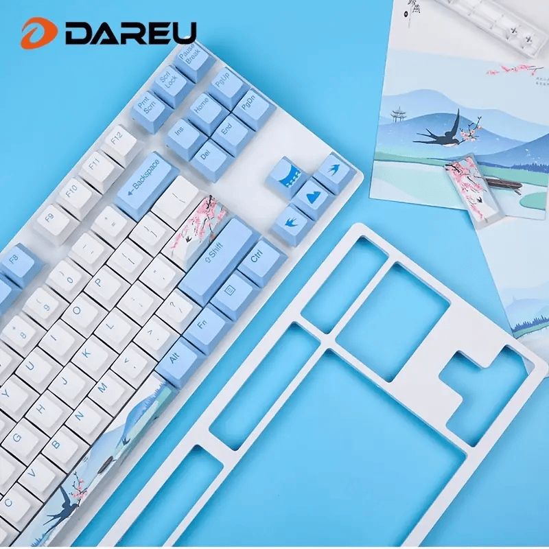 Thumbnail: Dareu A87 Spring Swallow Theme 87 Keys Compact Layout Mechanical Gaming Keyboard