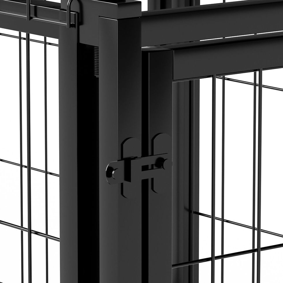 Thumbnail: Dog Crate 47.2" Dog Kennel for Small Medium Dogs, Puppy Dog Playpen with Top, Pe