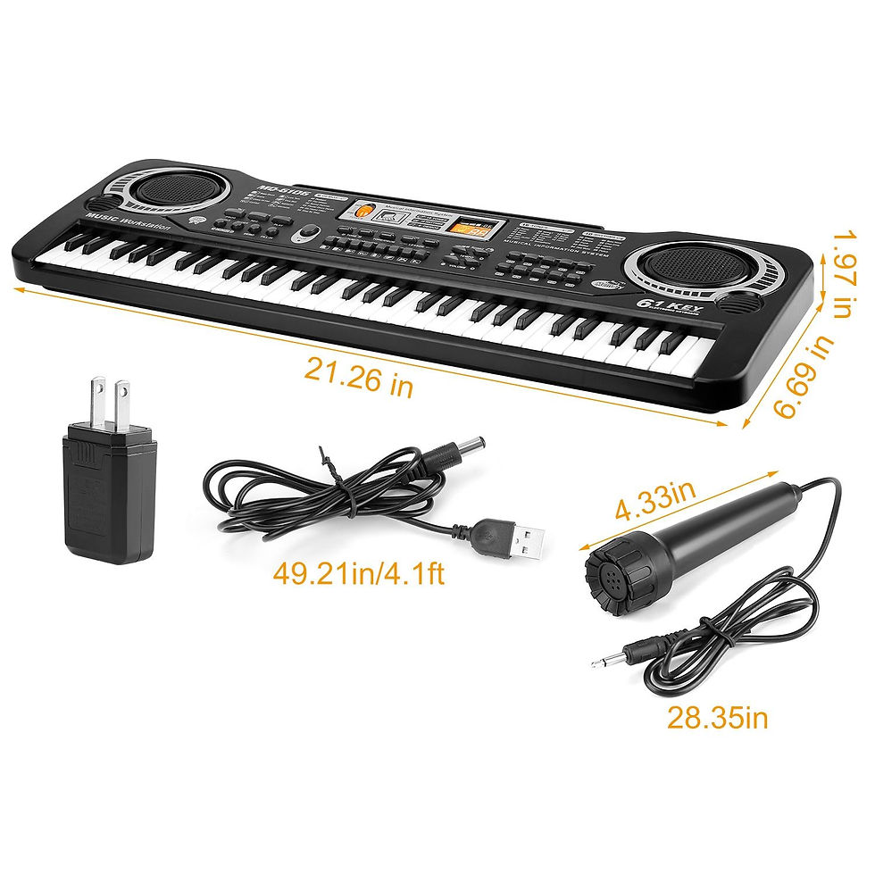 Thumbnail: 61 Keys Digital Music Electronic Keyboard Electric Piano Musical Instrument Kids