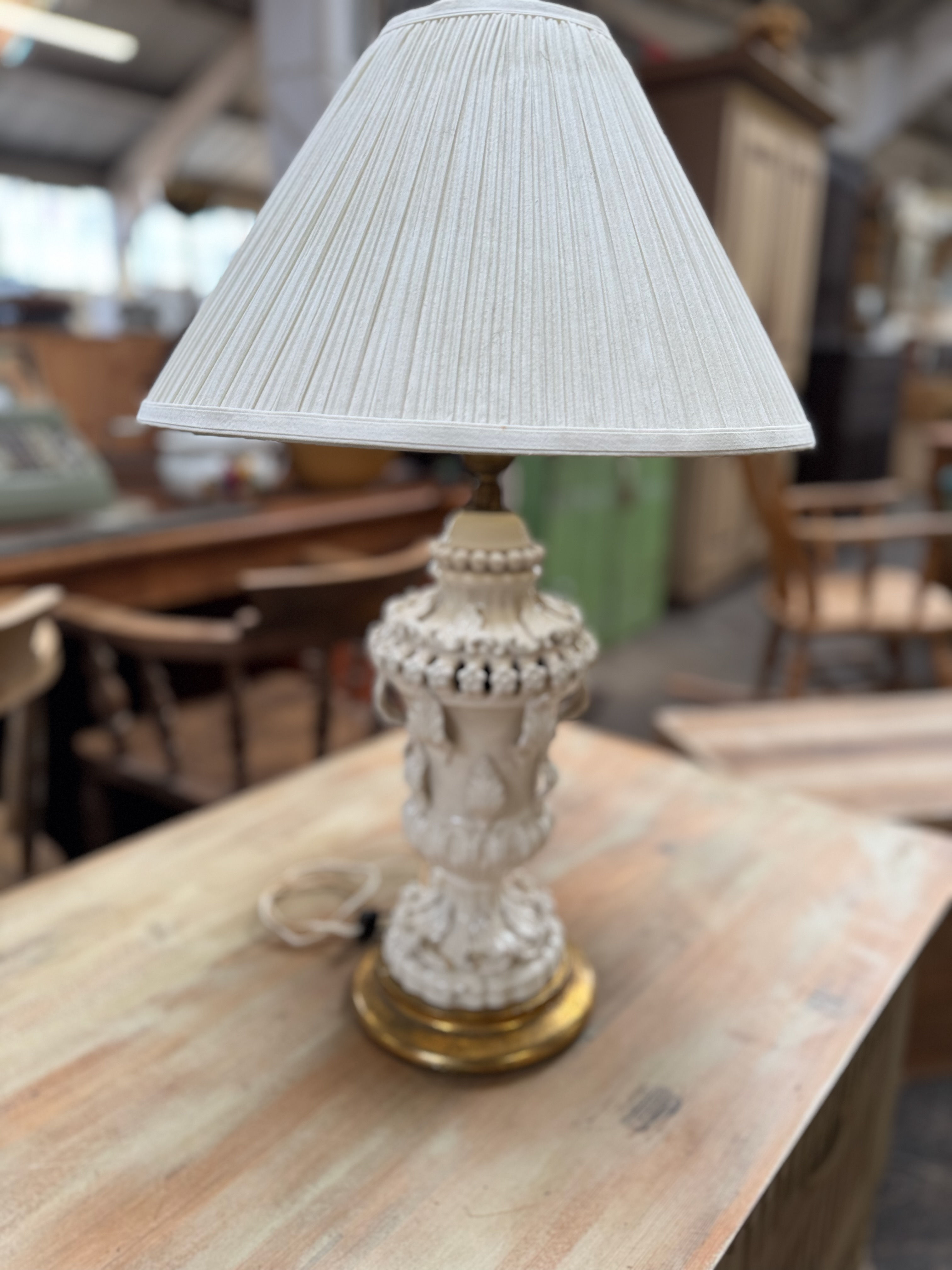 Manises Vintage Handmade Ceramic Table Lamp