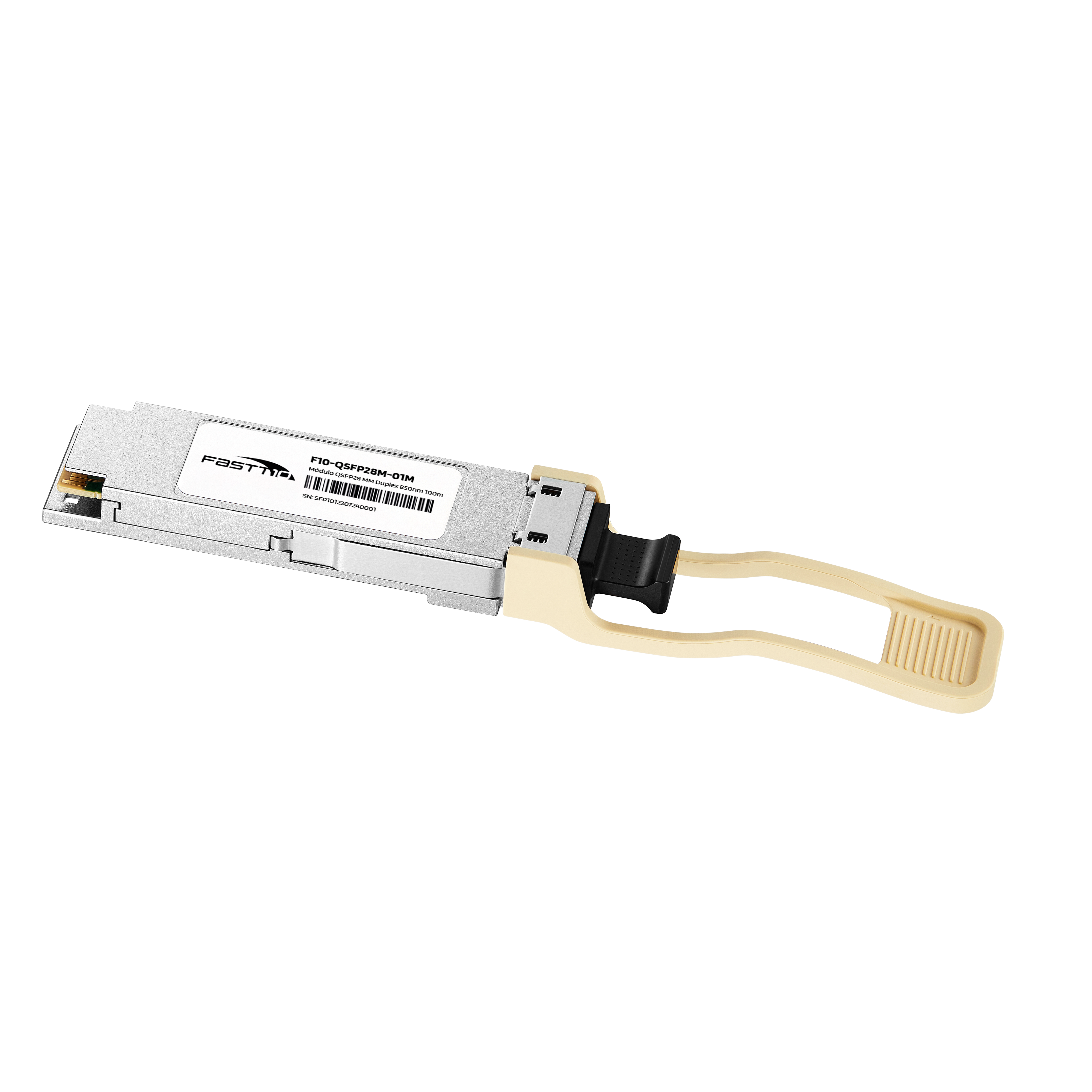 Módulo Óptico Fastt10 QSFP28 MM MTP/MPO 100m