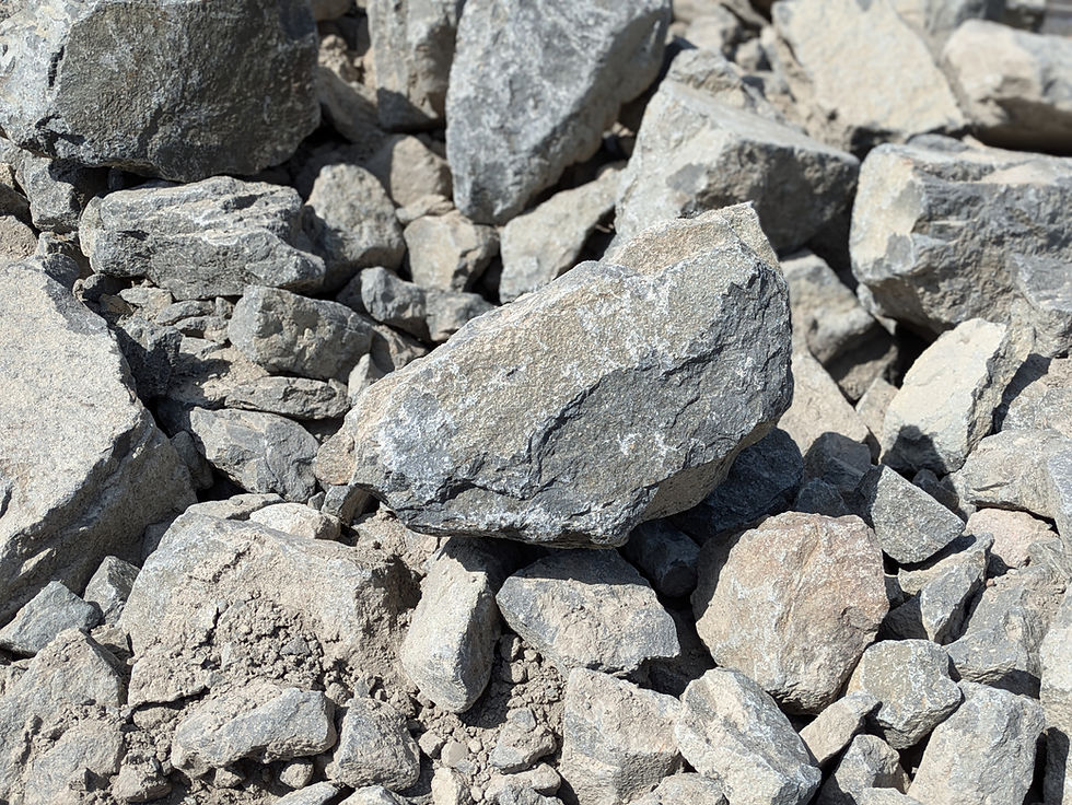 Miniatura: A pile of Glacier River Rockery Stone - 1/2 - 1 man showing size and shape variation