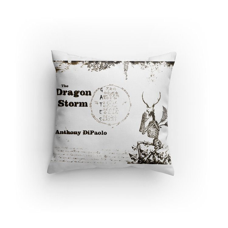 THE DRAGON STORM - GATES 14 x 14 Pillow - Weathered by Time Design