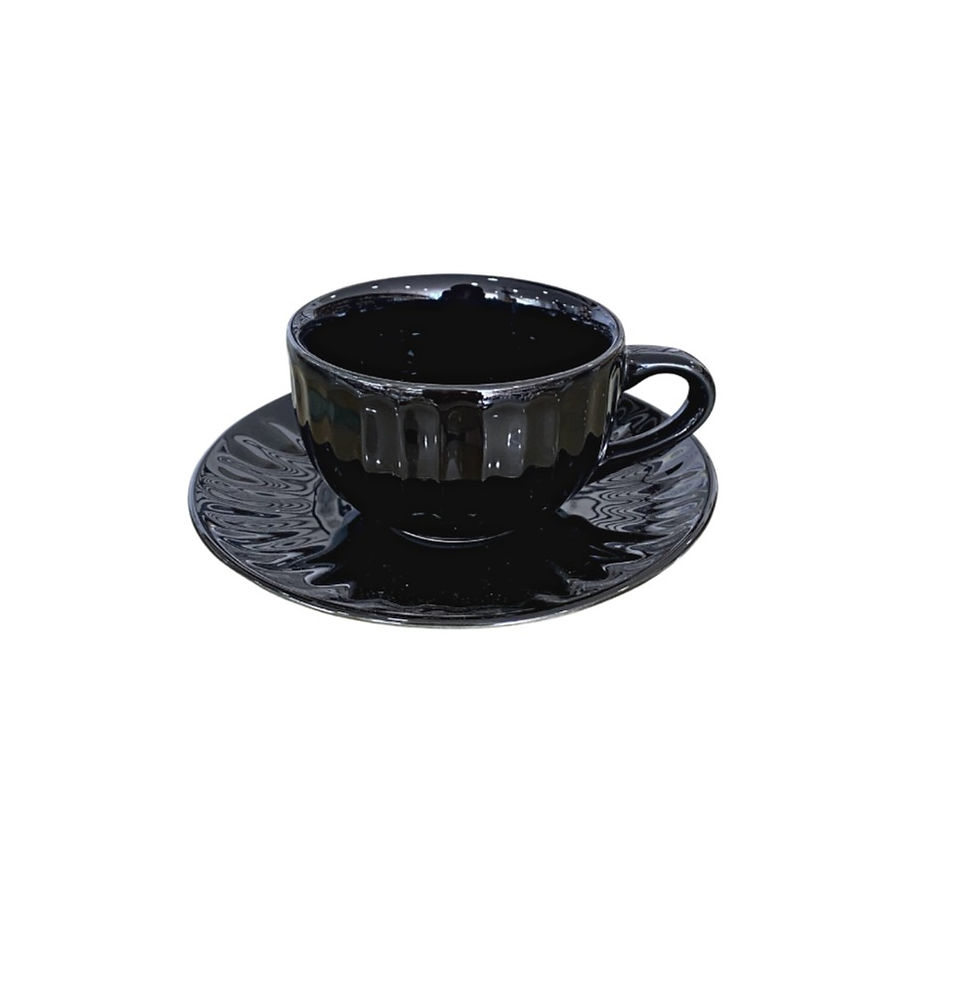 Cup Saucer Black artonthetable