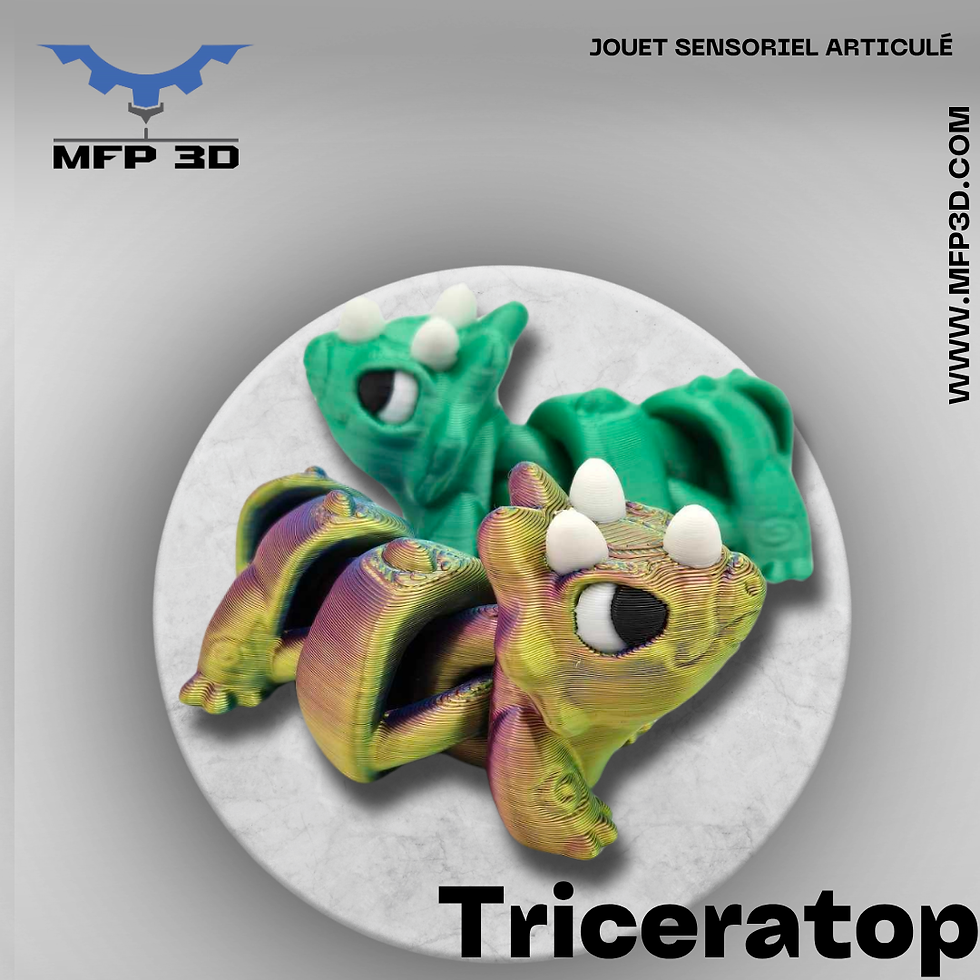 Miniature : Triceratops (grand) - Dino Serie Fidgies