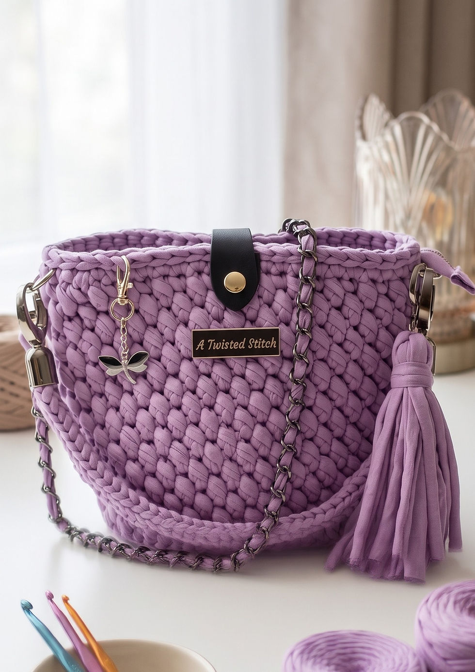 Thumbnail: Crochet, Artisinal Twist Bucket Bag