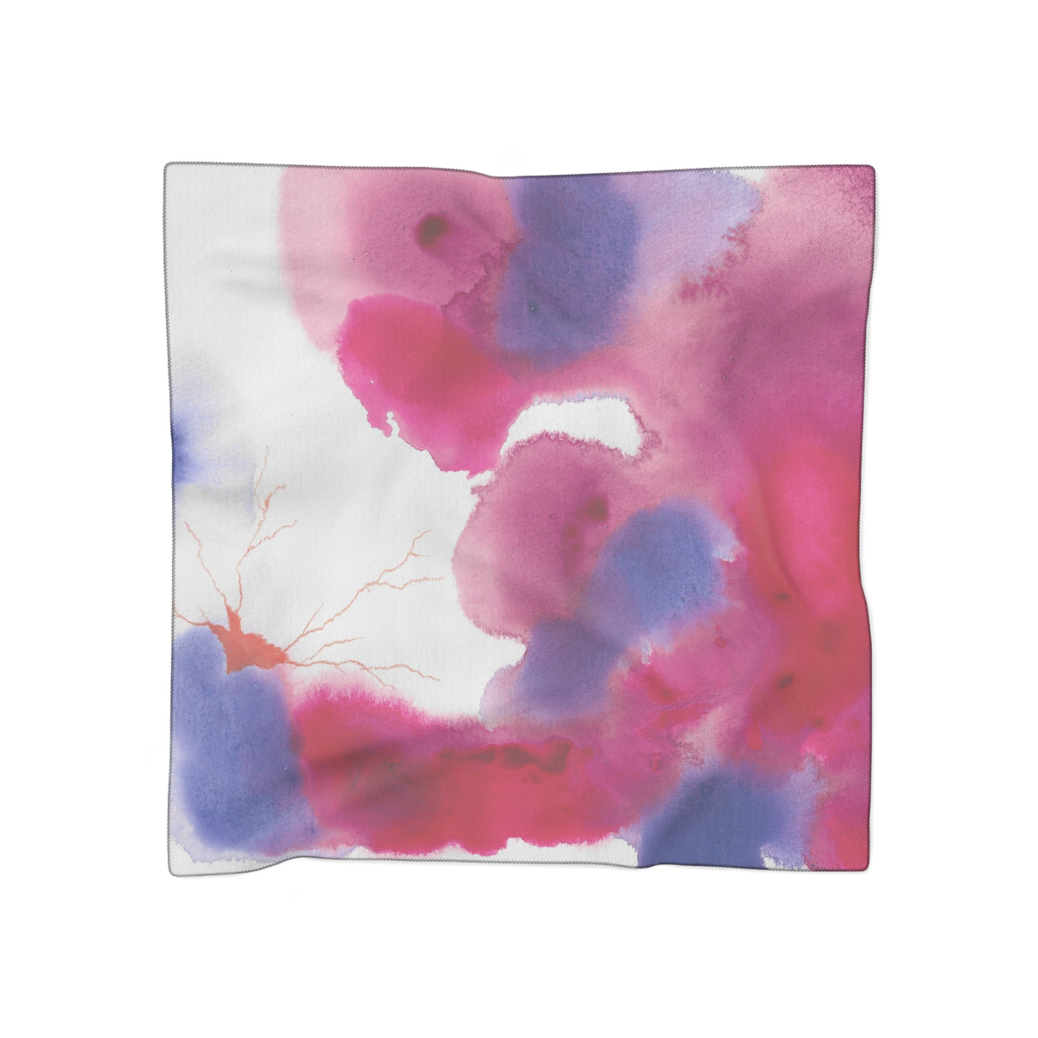 "Bleeding Out' - Lightweight Poly Silk Scarf