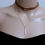 Thumbnail: Fashion Trendy Velvet Pendant Chain, Layered Women Girl Choker, Retro Choker