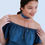 Thumbnail: Blue Denim Choker Necklace, Blue Jean Choker, Thick Choker, Bohemian Choker