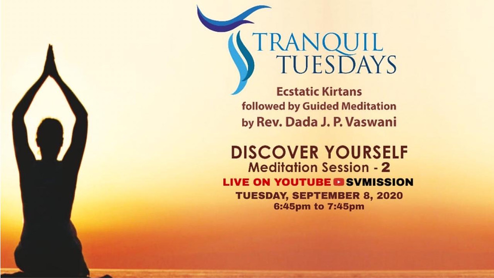 TRANQUIL TUESDAYS | LIVE Kirtan & Meditation on Discover Yourself