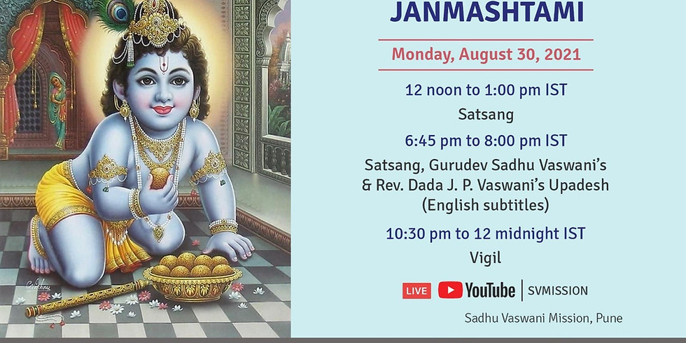 Janmashtami | LIVE Satsang & the Master's Talk in Sindhi (subtitles)