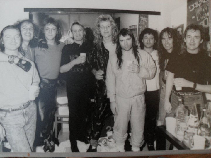 Backstage with Iron Maiden