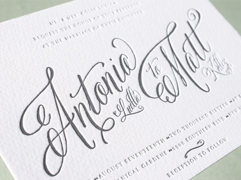 Letterpress Invitation