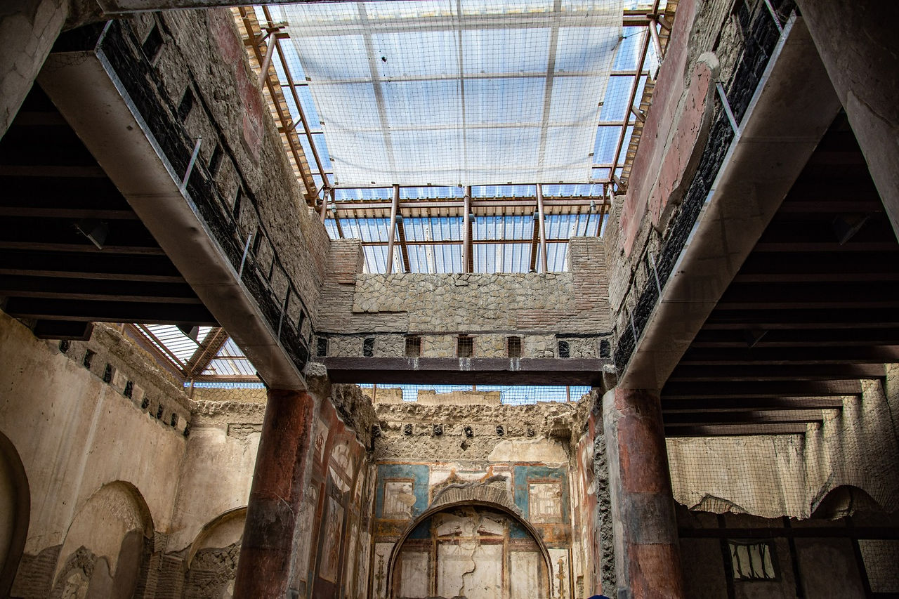 Sacello degli Augustali, Herculaneum, Naples, Italy