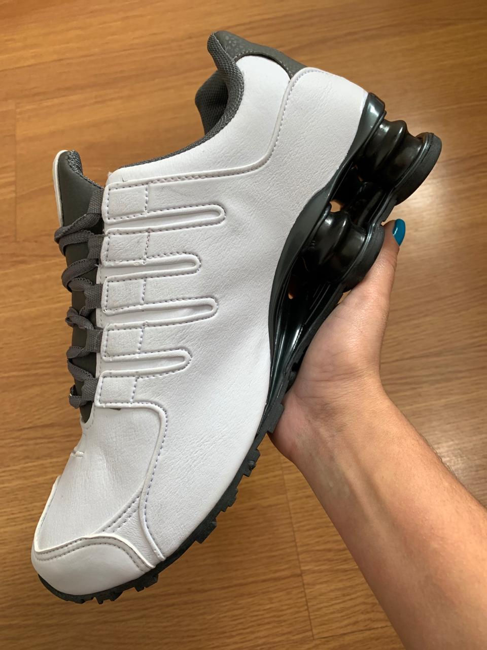 Miniatura: NIKE SHOX NX BRANCO E CINZA