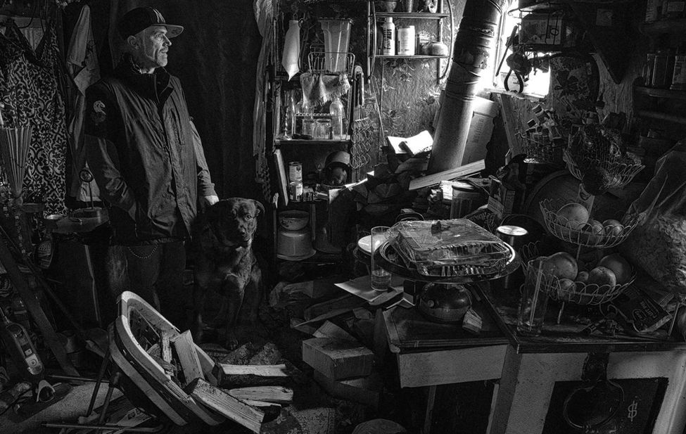 B&W documentary project about Homelessness in Olympia, WA. By Documentary photographer John Simpson.