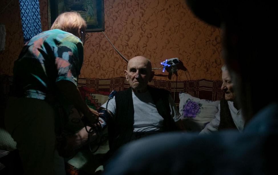 Portrait of an elderly Romanian man.