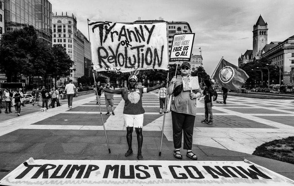 May Day Protest at Freedom Plaza in D.C.