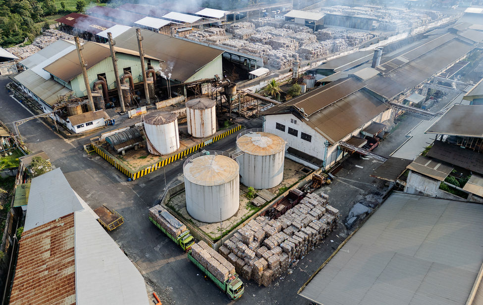 Documentary photograph of foreign waste in Indonesia.