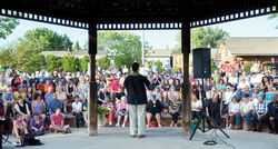 rev. schade speaking at vigil.justinengle.jpg