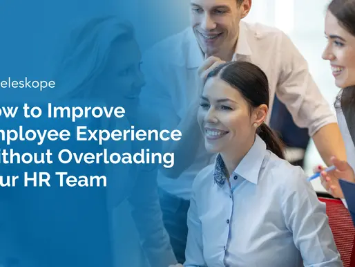 Smiling professionals collaborating in an office