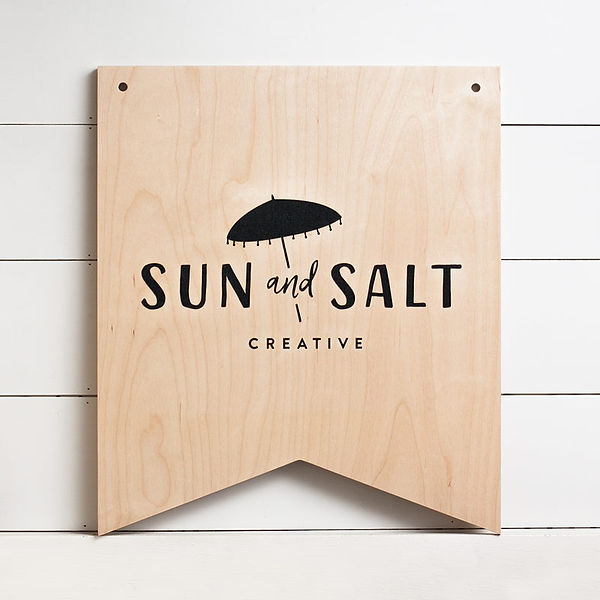 Natural Wood Office Sign