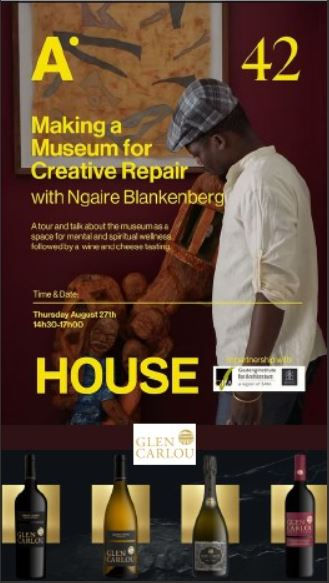Join Ngaire Blankenberg for an Exclusive Museum Tour & Pieter Swanepoel of Glen Carlou for a Wine Tasting Experience