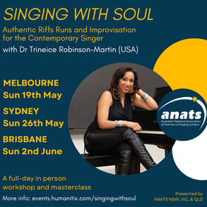 19 May 2024 | VIC | Singing With Soul with Dr Trineice Robinson-Martin