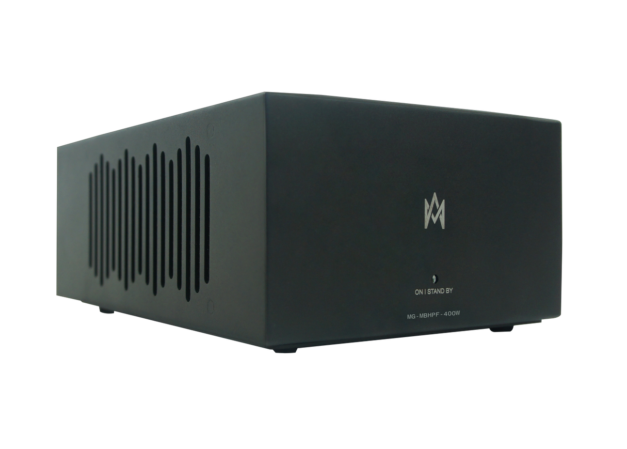 Equipped with an integrated High Pass Filter (HPF), the Miniblock 400W HPF is ideal for 3” and 4” loudspeakers. It protects smaller transducers by eliminating unwanted sub-bass, ensuring clarity and safe reproduction.