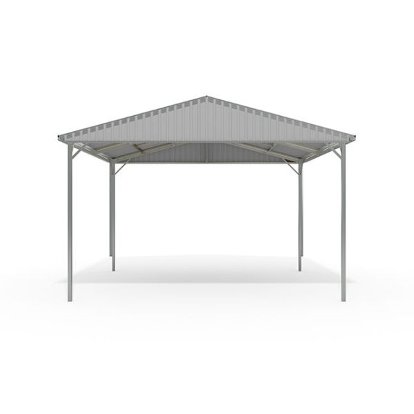 Thumbnail: Double Gable Roof Carport - Cyclonic