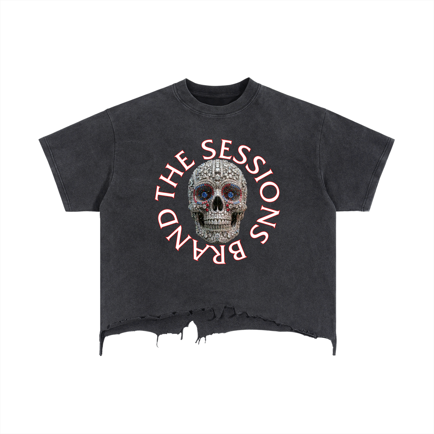 Vintage Wash Boxy Distressed Hem T-Shirt