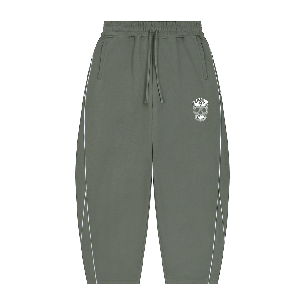 Miniatura: TSB Unisex Piping Fleece Barrel Leg Sweatpants