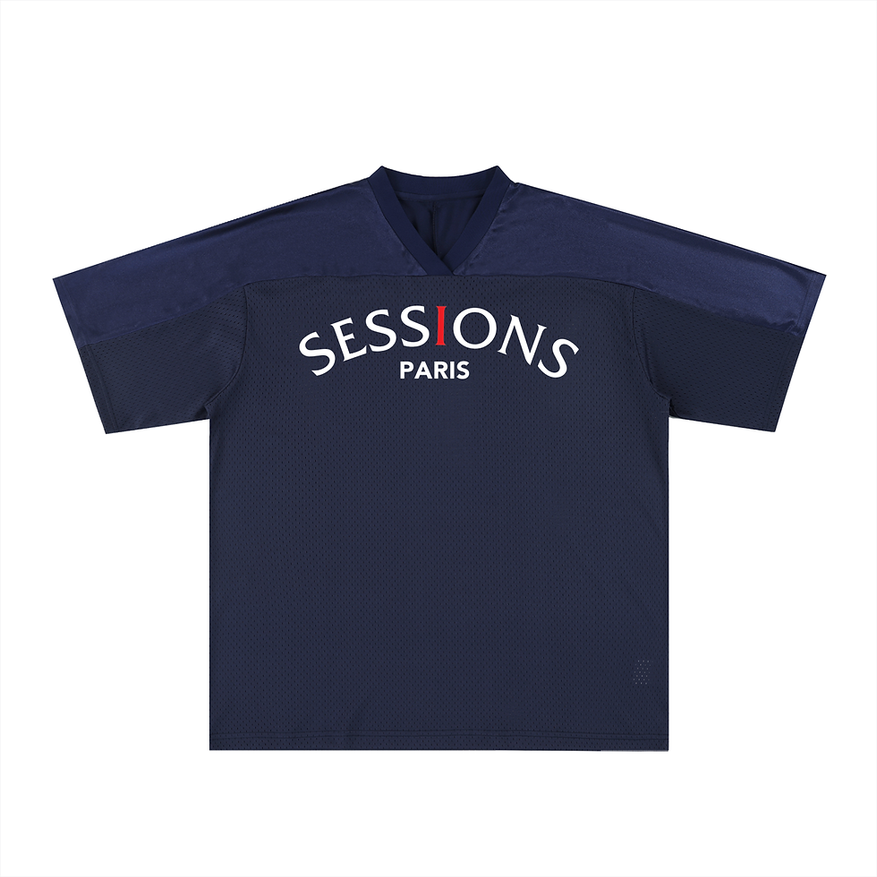 Thumbnail: Oversized Mesh V-Neck Soccer Jersey